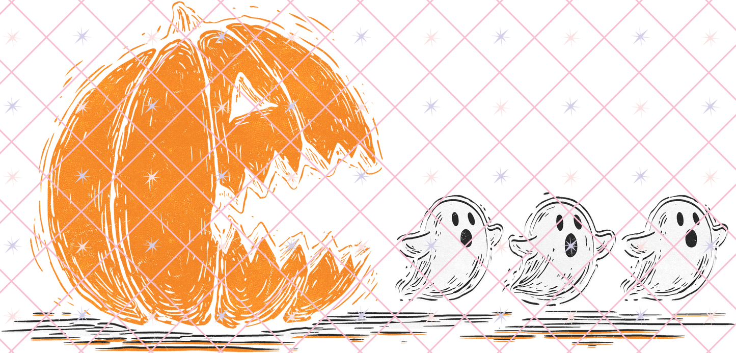 Pumpkin Pacman vs Ghost